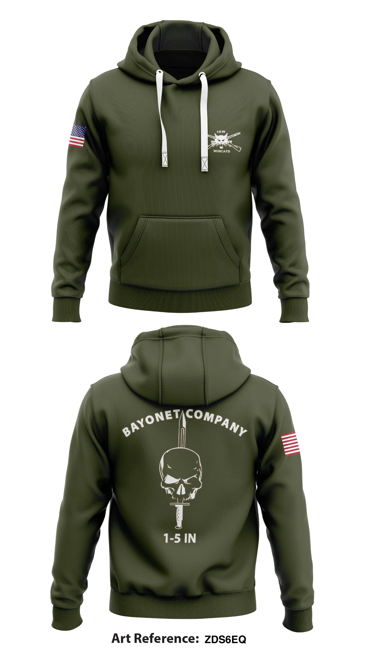 1-5 IN Bayonet Company Store 1  Core Men's Hooded Performance Sweatshirt - ZdS6EQ