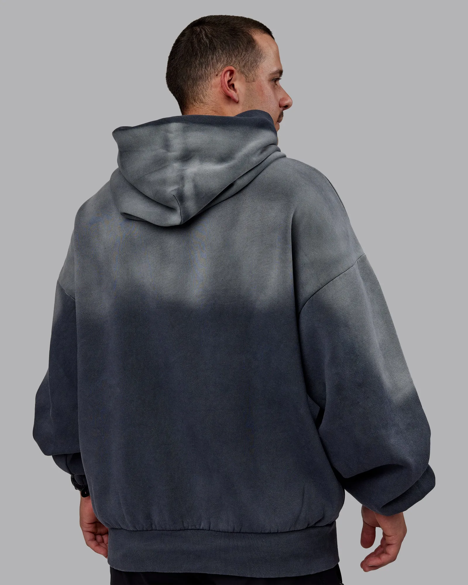 1% Better Oversize Hoodie - Pirate Black-Tie Dye