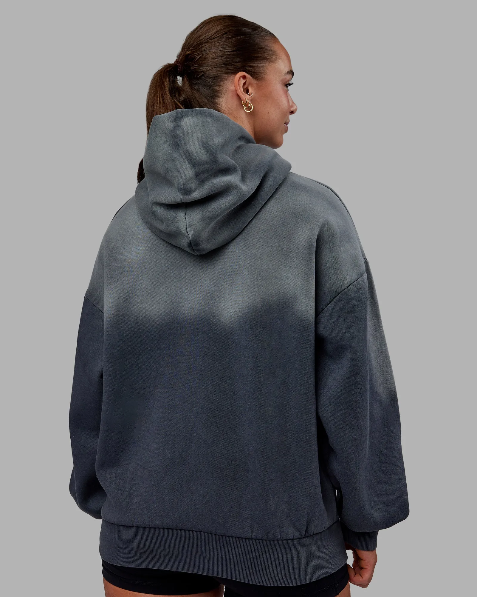 1% Better Oversize Hoodie - Pirate Black-Tie Dye
