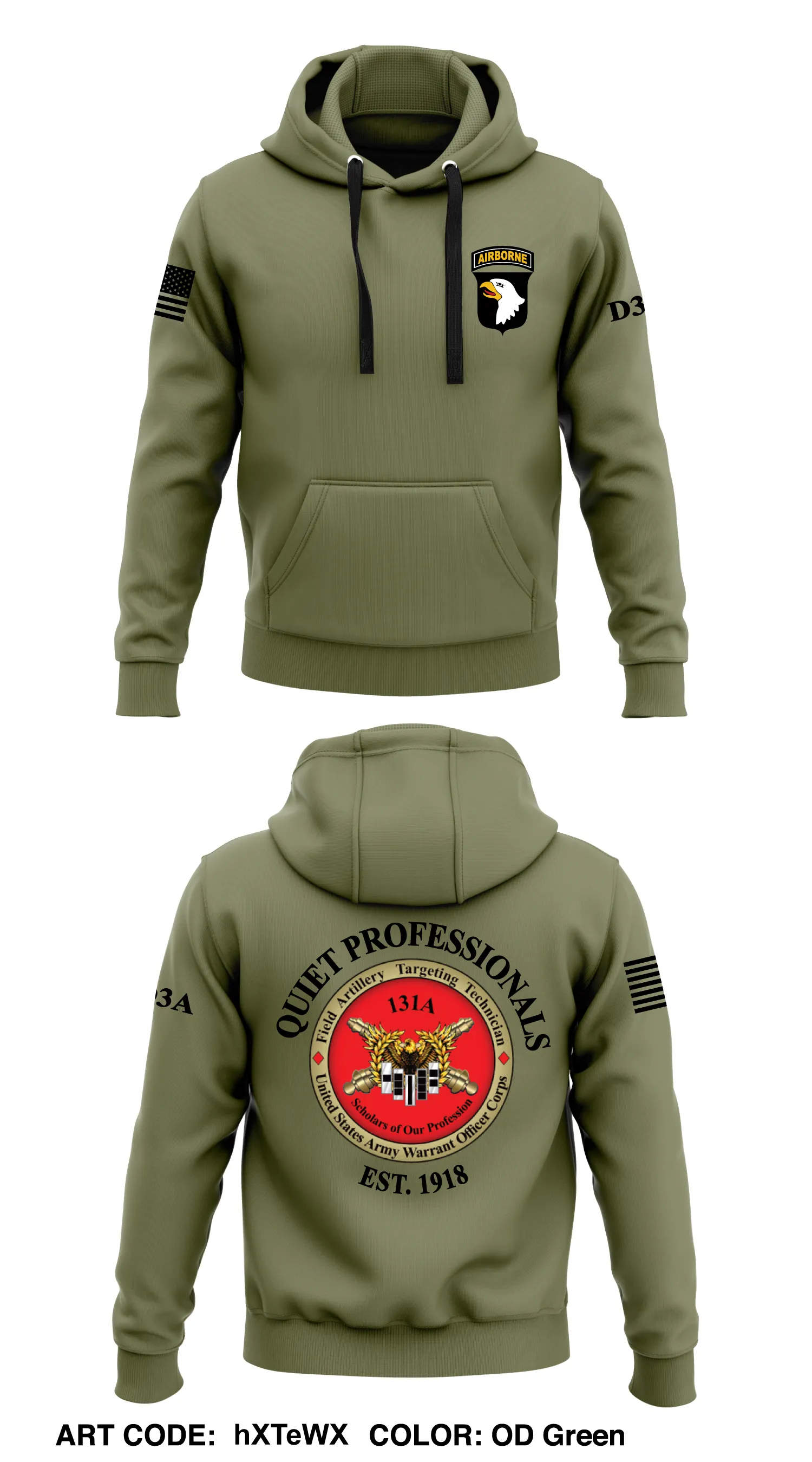 11ST ABDV (AASLT), 131A Targeting Technicians  Core Men's Hooded Performance Sweatshirt - hXTeWX