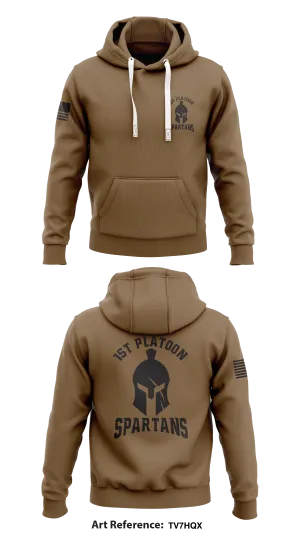 1st Platoon Spartans Store 1  Core Men's Hooded Performance Sweatshirt - tV7hQX