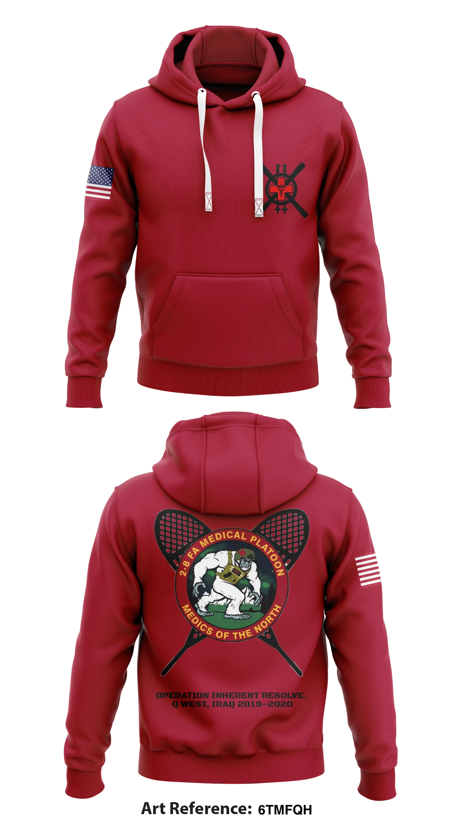 2-8 FAR medics  Core Men's Hooded Performance Sweatshirt - 6Tmfqh