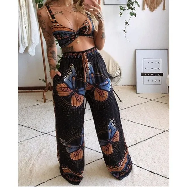 2 Pieces Summer Tracksuit Set