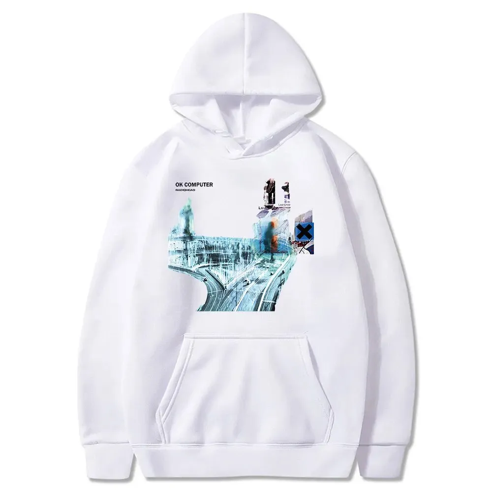 2021 Radiohead Ok Computer Cd Lp Vinyl Poster In Rainbows Thom Yorke Fashion New Style Popular Classic Hoodies Couple Streetwear