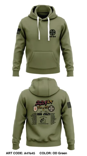 221st OD Co Store 1  Core Men's Hooded Performance Sweatshirt - A4Ye45