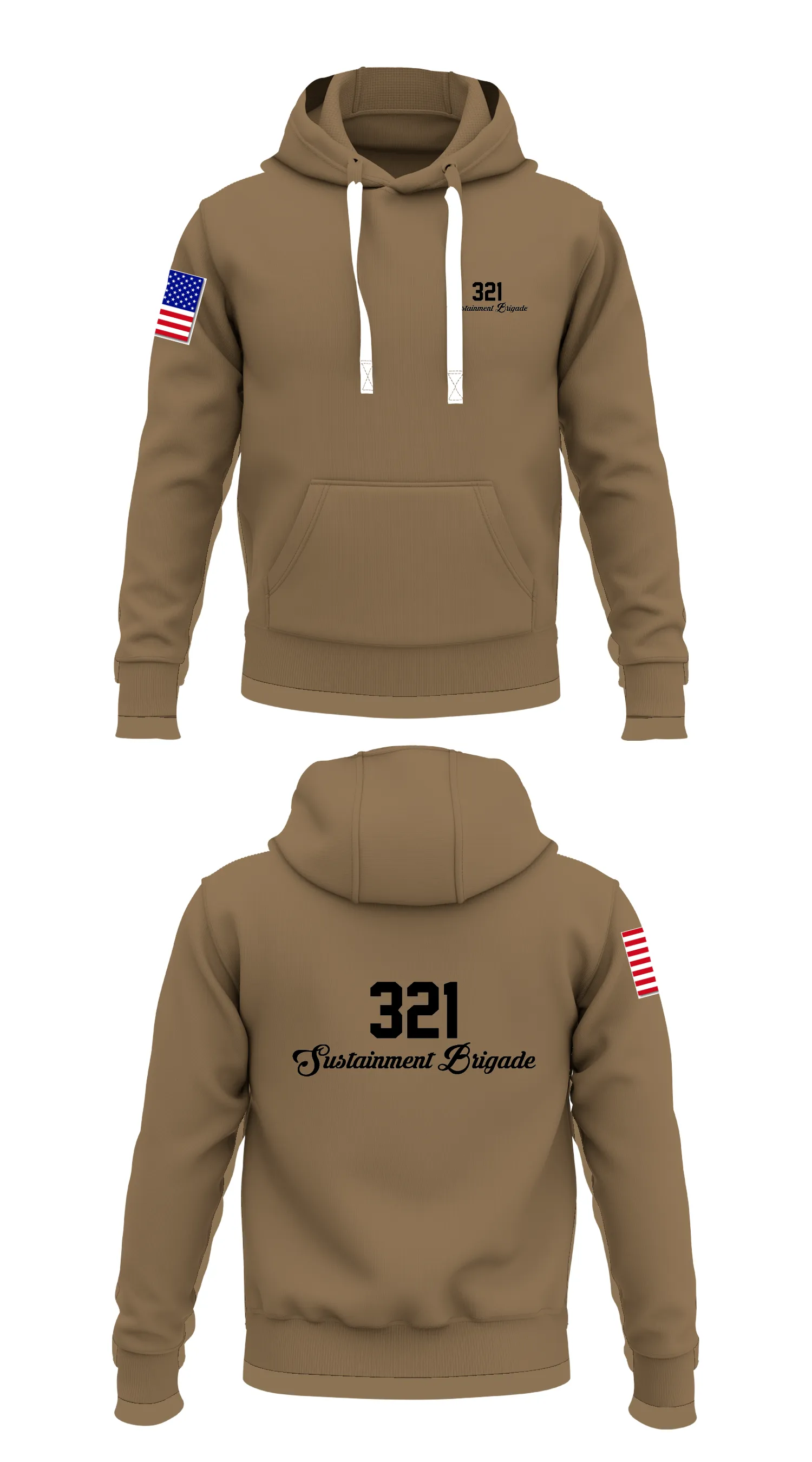 321st Sustainment Brigade Store 1  Core Men's Hooded Performance Sweatshirt - 75728127311