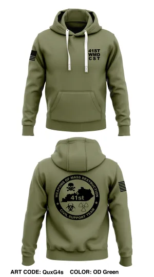 41st WMD CST  Core Men's Hooded Performance Sweatshirt - QuxG4s