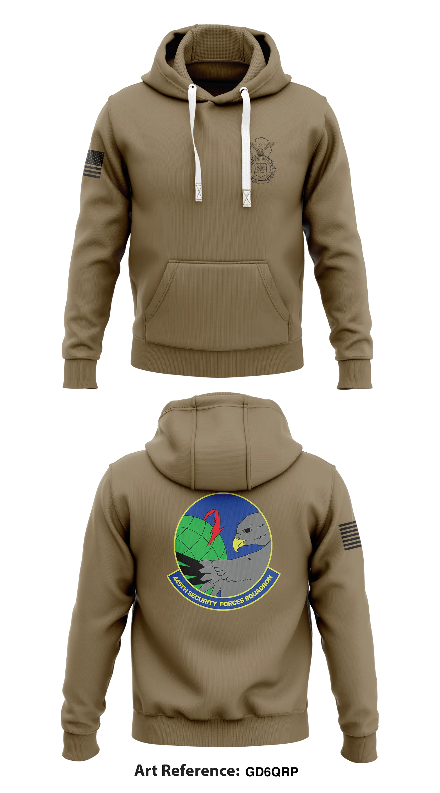 445th SFS WPAFB Store 1  Core Men's Hooded Performance Sweatshirt - GD6qrp
