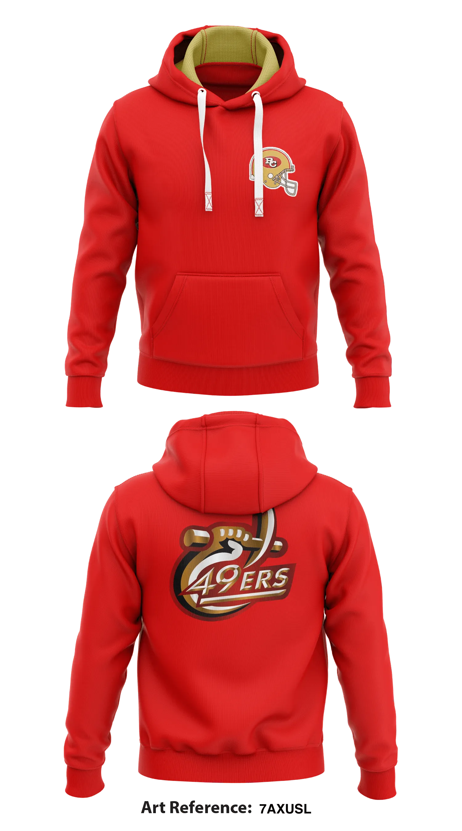 49ers Store 1  Core Men's Hooded Performance Sweatshirt - 7axuSL