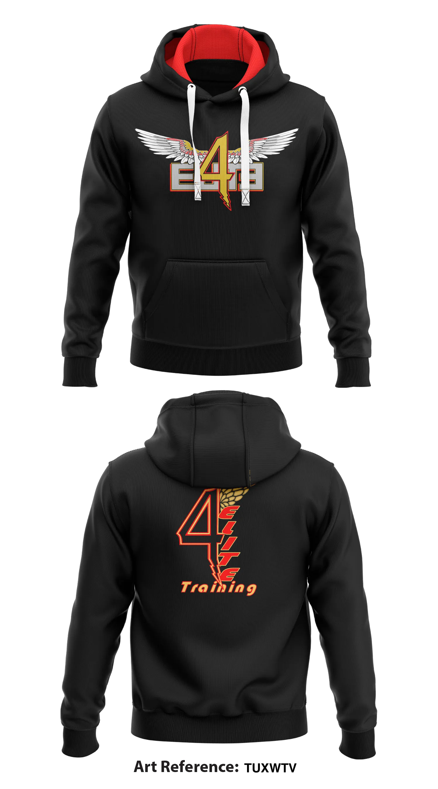 4Elite Training  Core Men's Hooded Performance Sweatshirt - tuxwtv