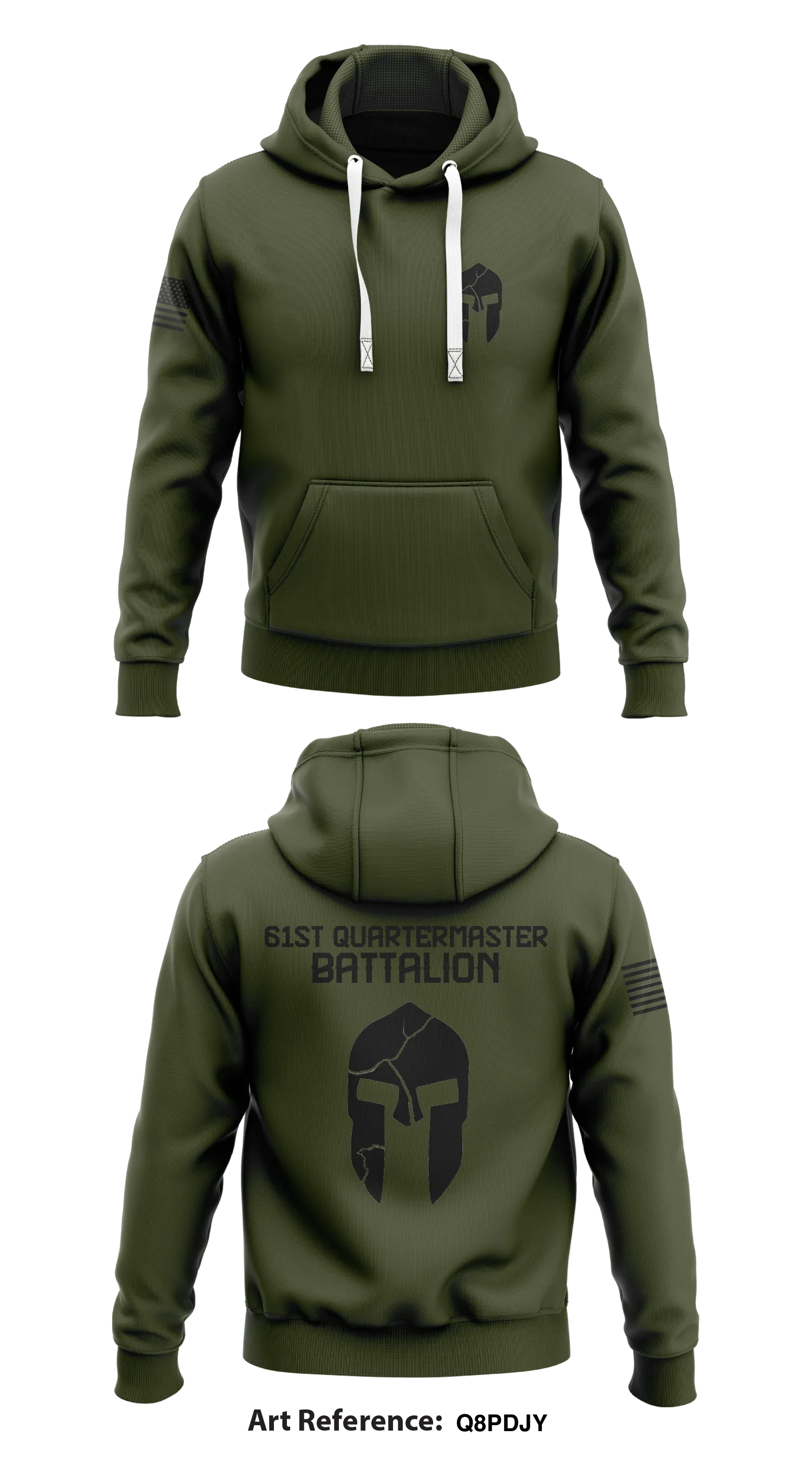 61st QUARTERMASTER BATTALION Store 1 Core Men's Hooded Performance Sweatshirt - Q8pdJY