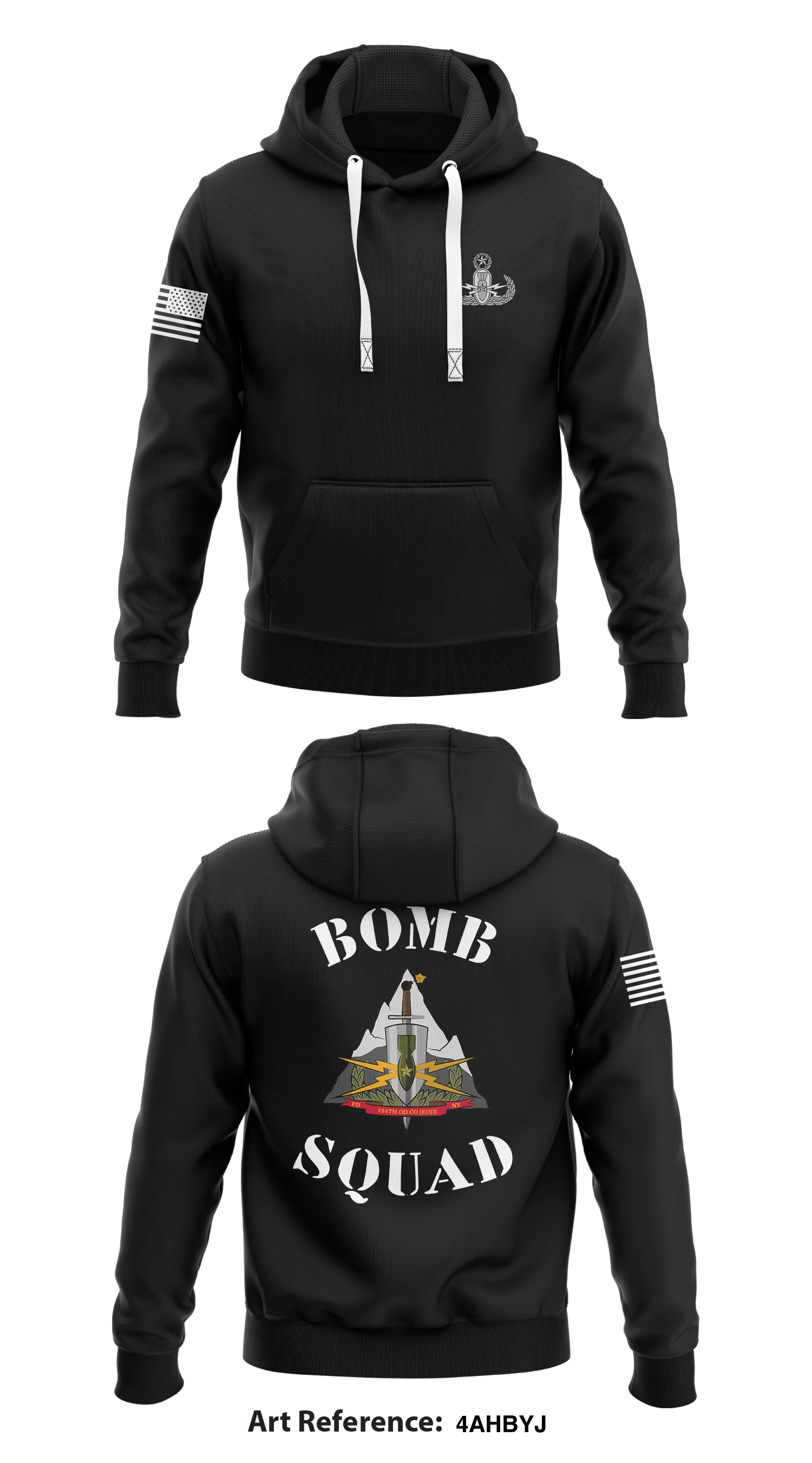 754th OD Co EOD Store 1  Core Men's Hooded Performance Sweatshirt - 4aHbyJ