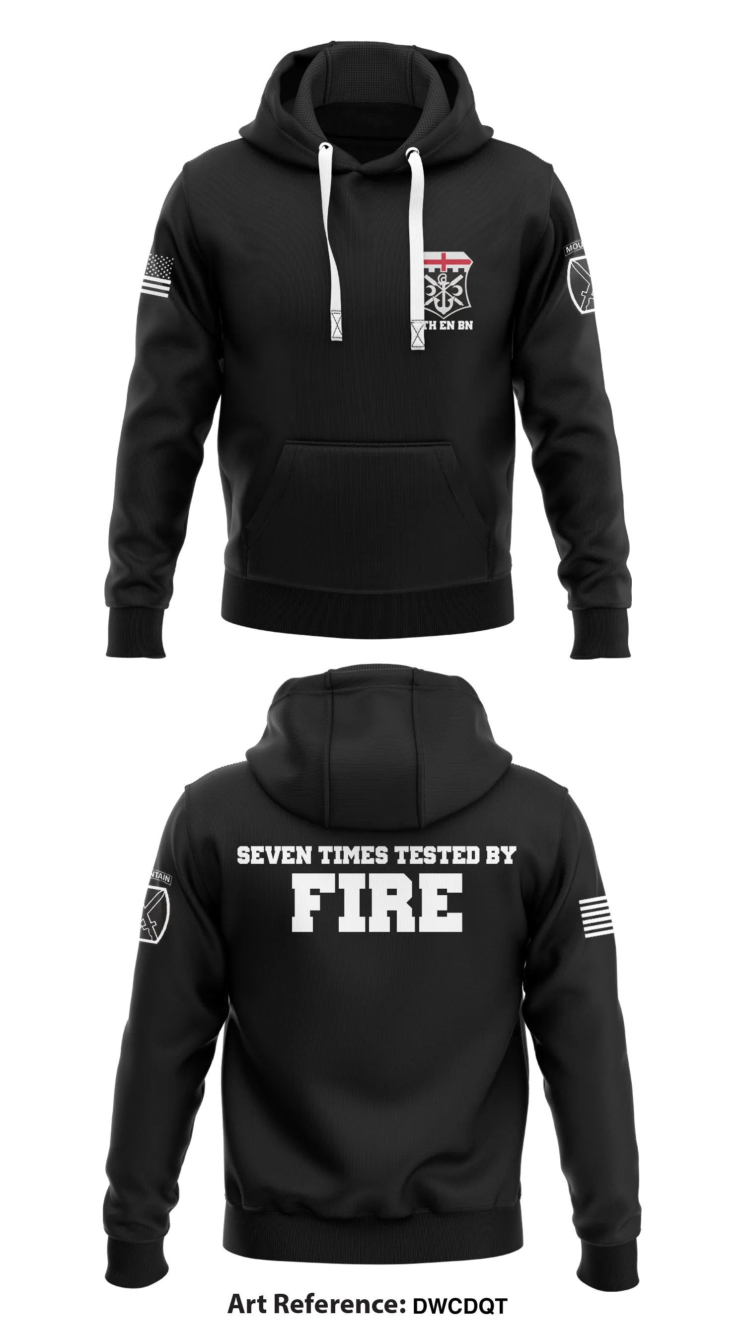 7th Engineer Battalion  Core Men's Hooded Performance Sweatshirt - DWcDqt