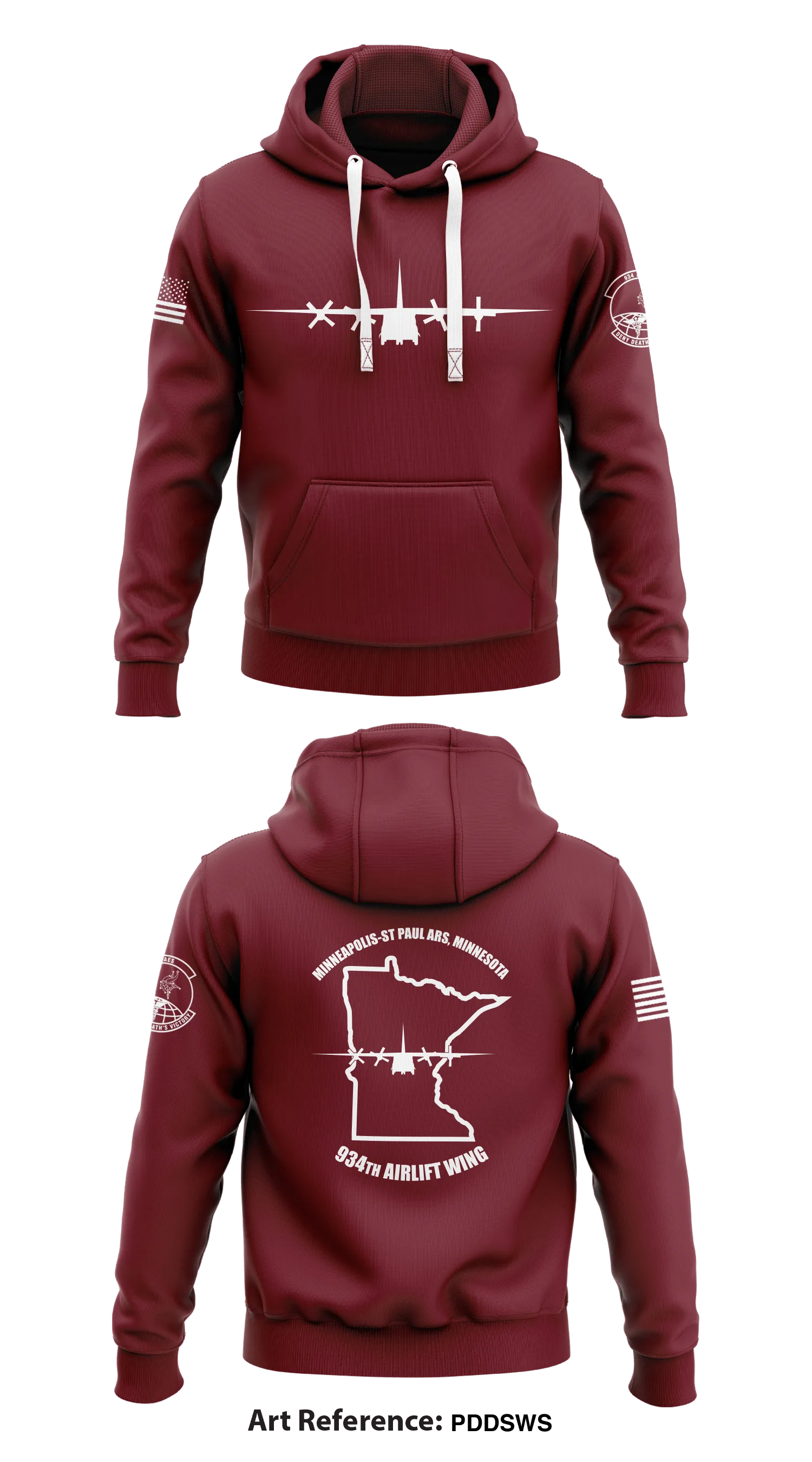 934th AES  Core Men's Hooded Performance Sweatshirt - PddsWS