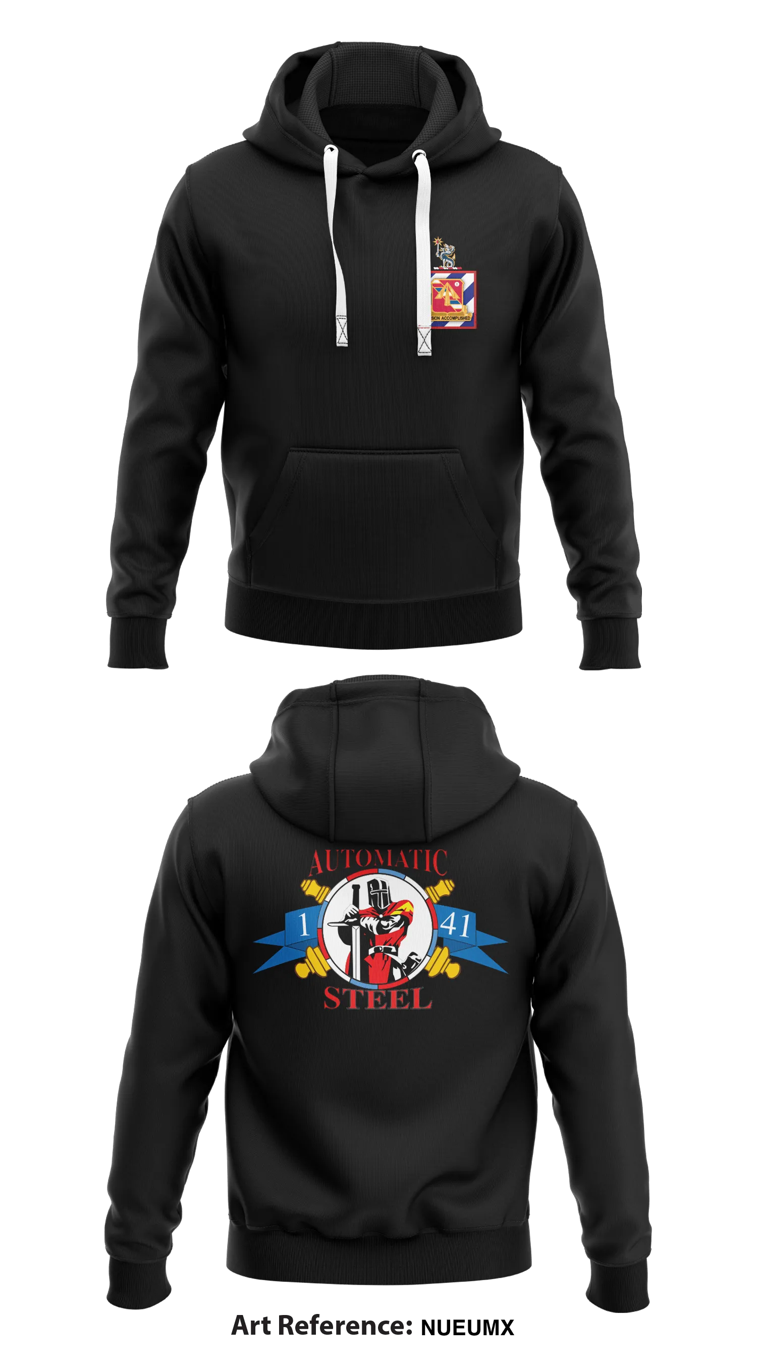 A BTRY 1-41 FA Store 1  Core Men's Hooded Performance Sweatshirt - nUeUMx