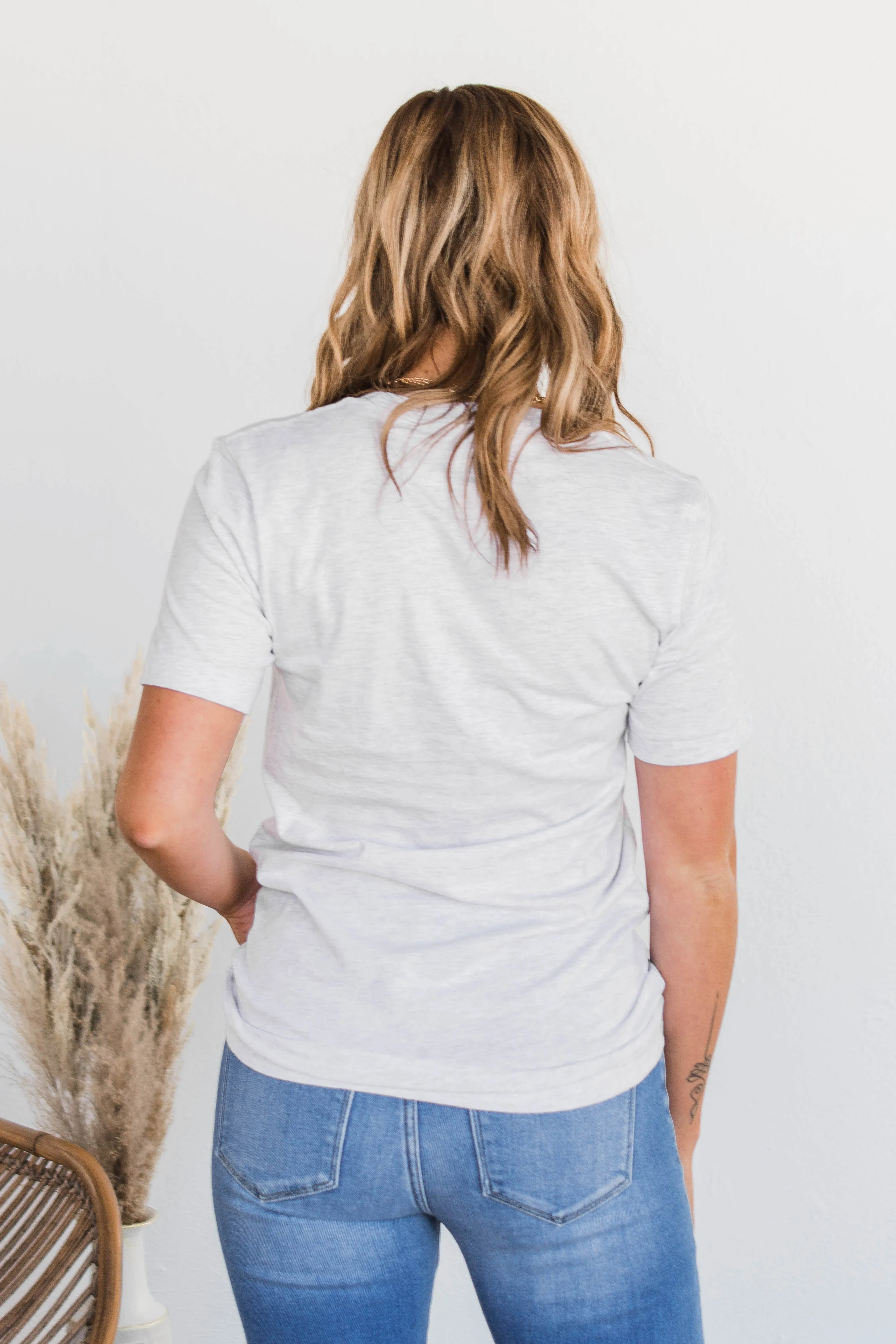 Always "Lucky" Graphic Tee- Grey