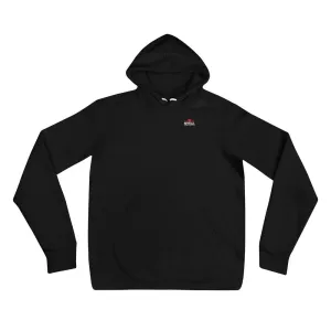 And Still Champion crest logo in white lettering women's pull-over hoodie