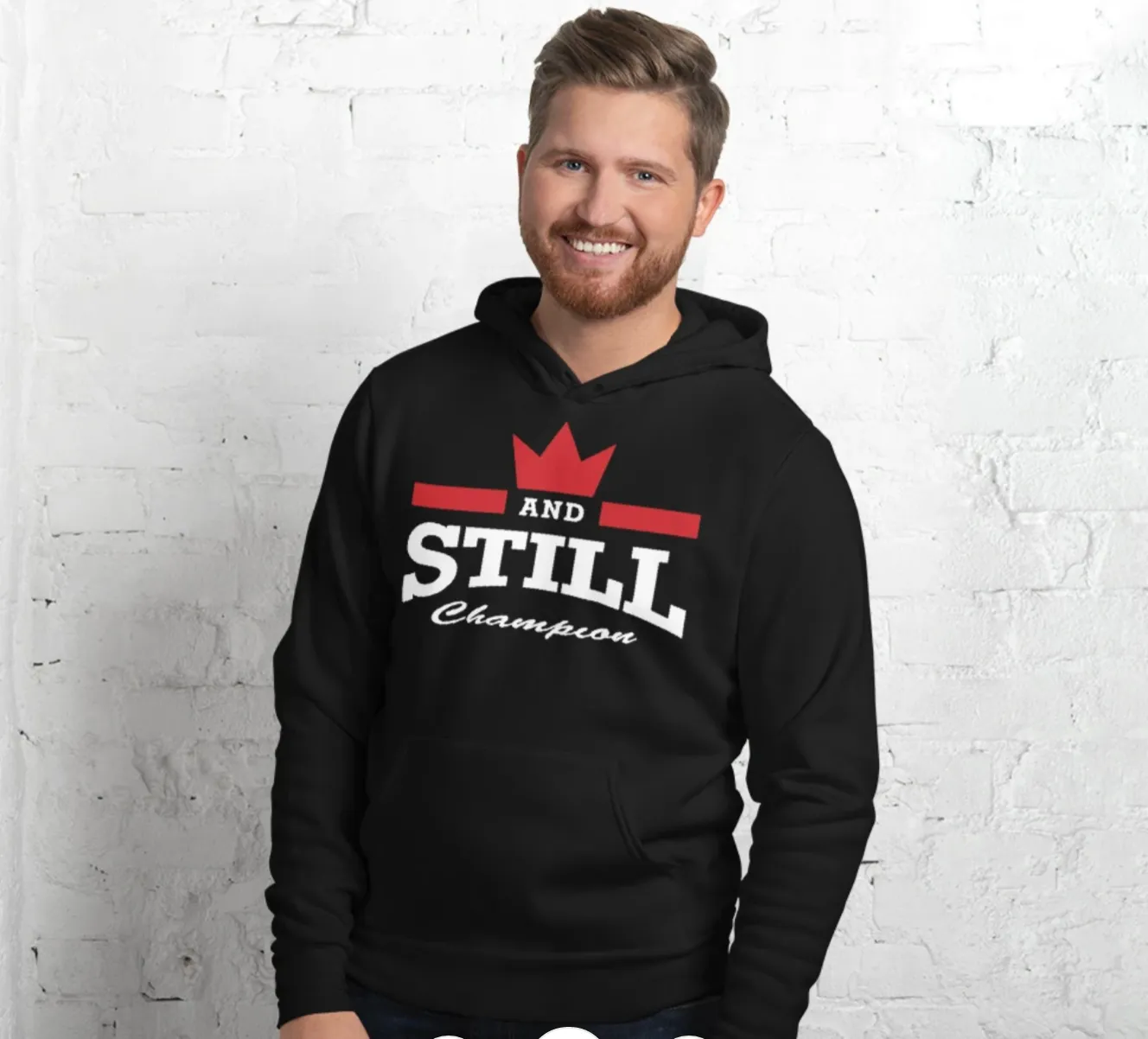 And Still Champion™ men's pull-over hoodie