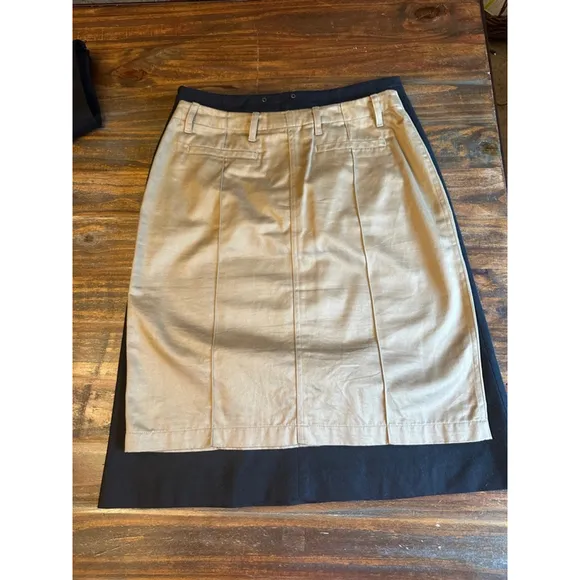 Ann Taylor &amp; Banana Republic Skirt‎ bundle, Size 8, Black &amp; Khaki