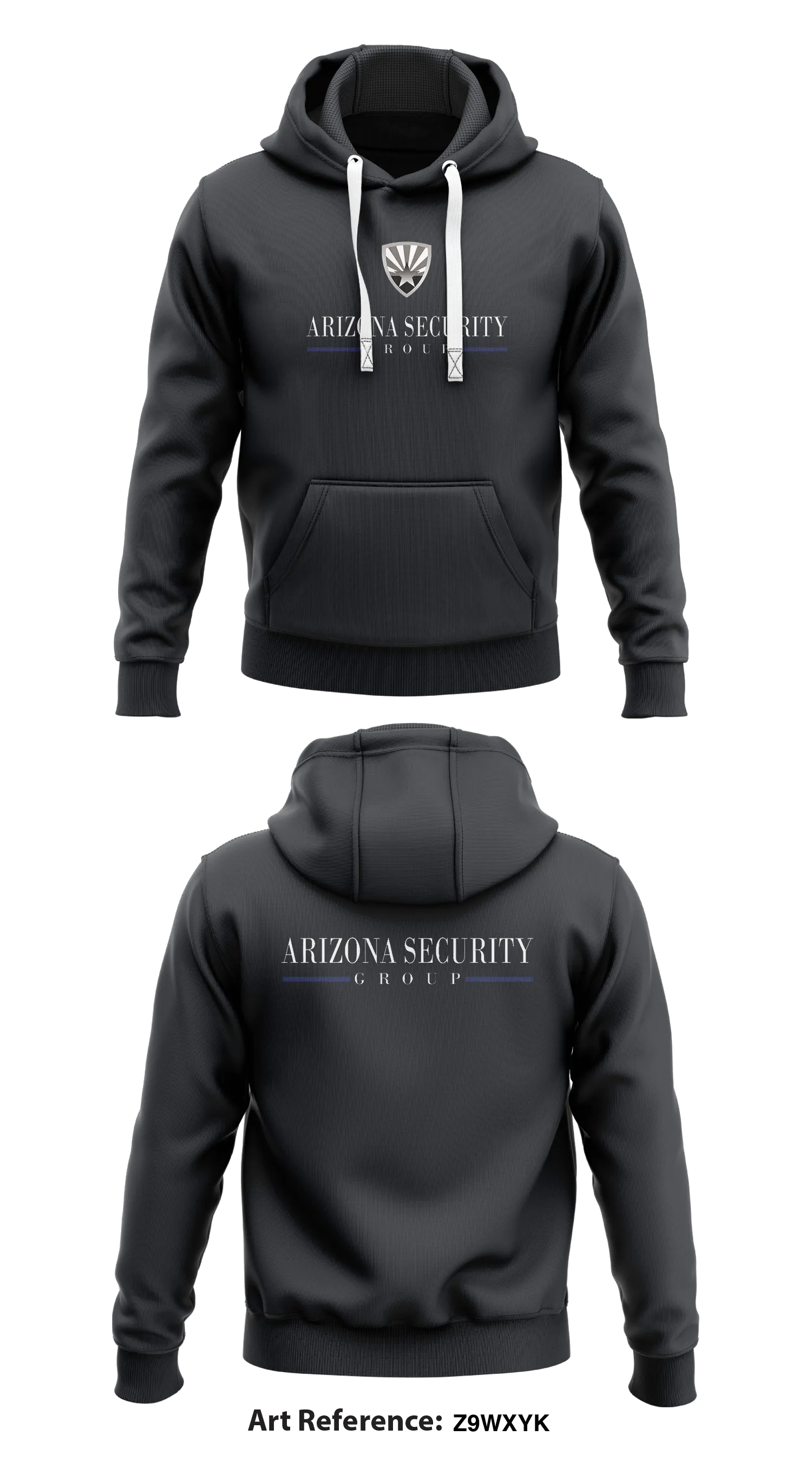 Arizona Security Group Core Men's Hooded Performance Sweatshirt - Z9wxYk