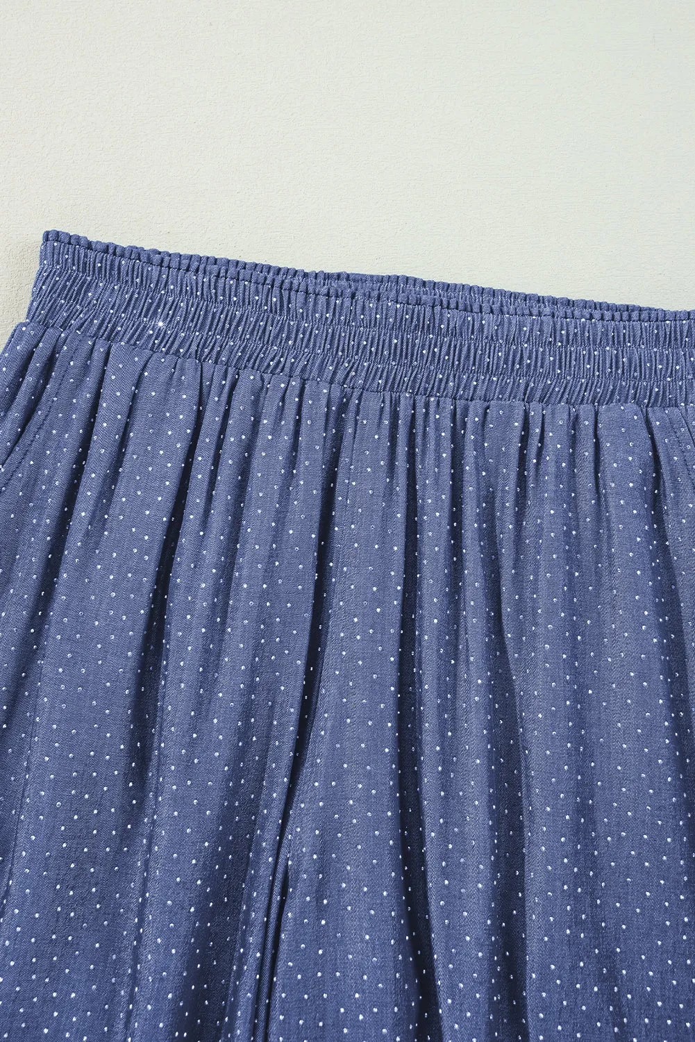 Ashleigh Blue Rhinestone Wide Leg Denim Pants