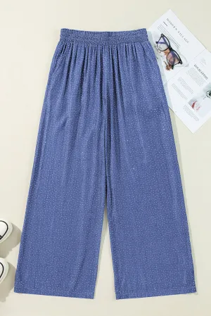 Ashleigh Blue Rhinestone Wide Leg Denim Pants