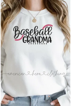 Baseball Grandma Crewneck Sweatshirt