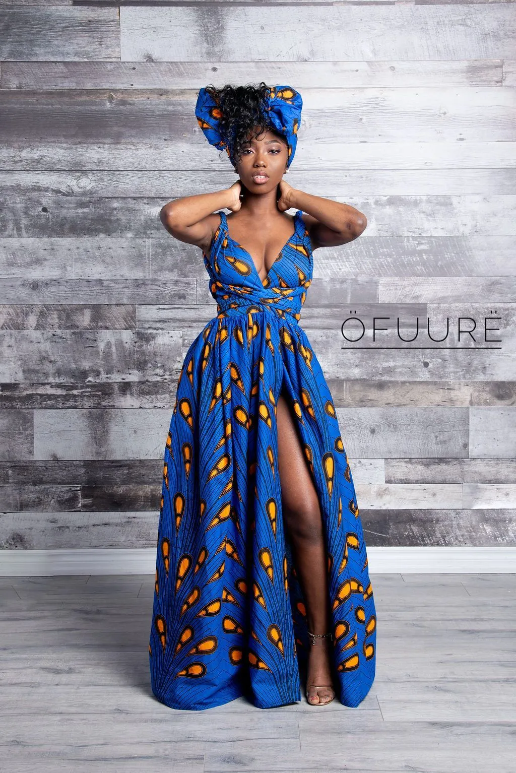 BELLA African print Maxi Infinity dress