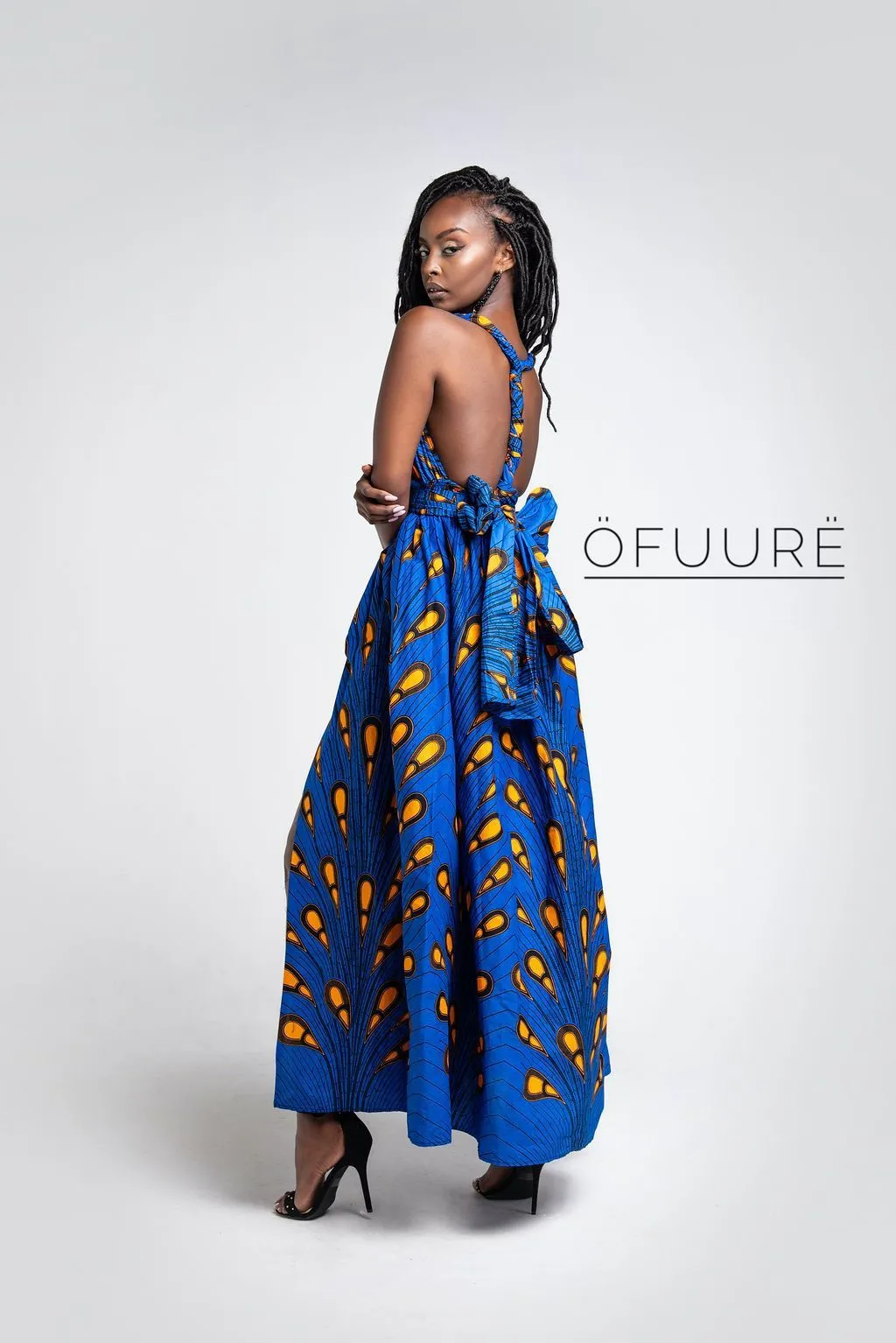 BELLA African print Maxi Infinity dress