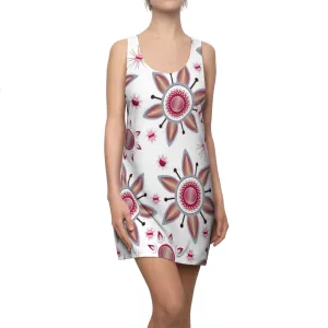 BirdGirls Orbital Flower Women's Cut & Sew Racerback Dress