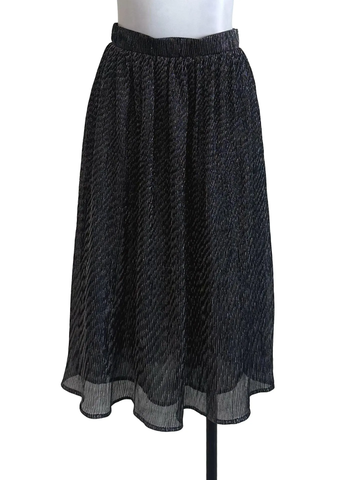 Black Glitter Skirt