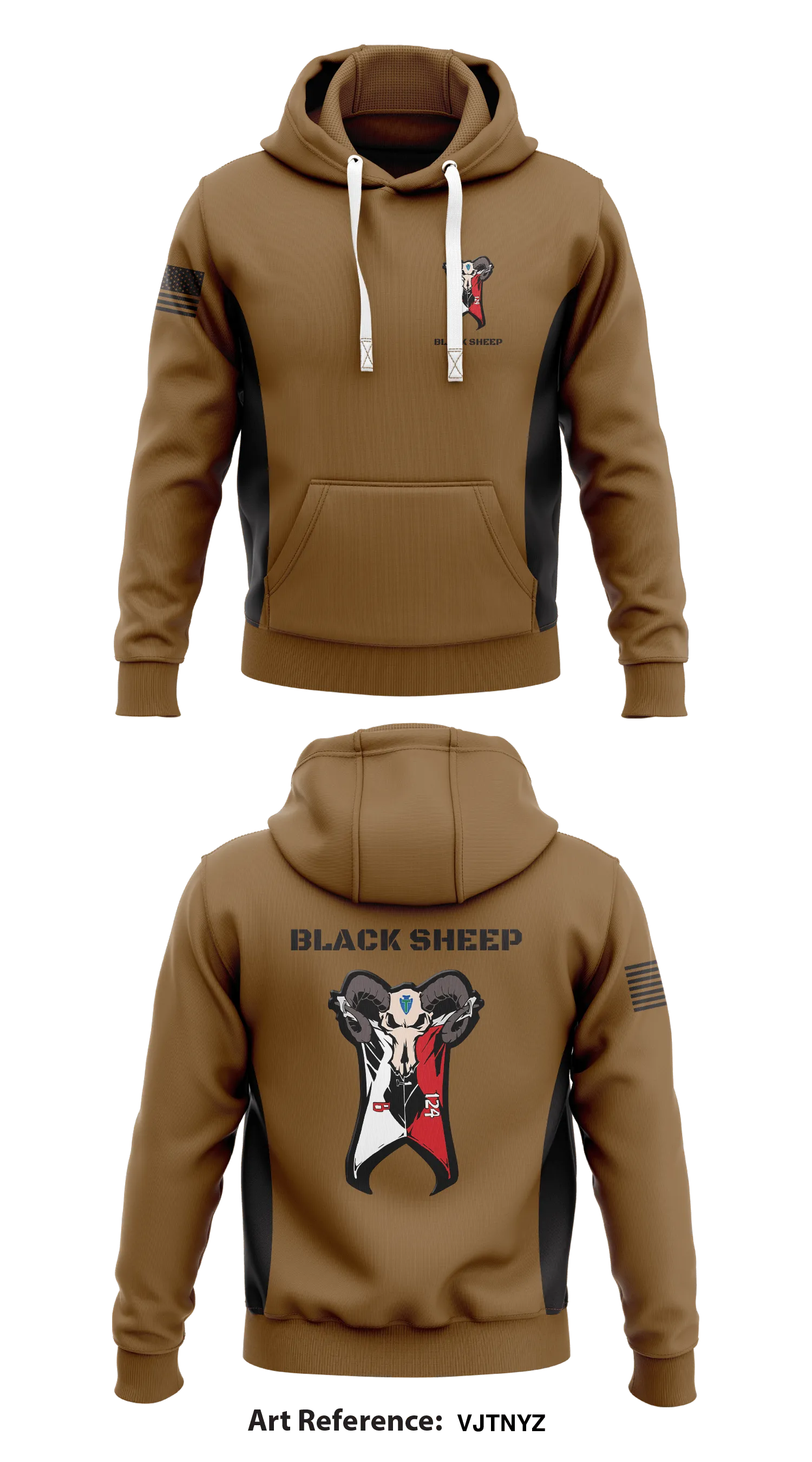 Black Sheep Store 1  Core Men's Hooded Performance Sweatshirt - VJTNYZ