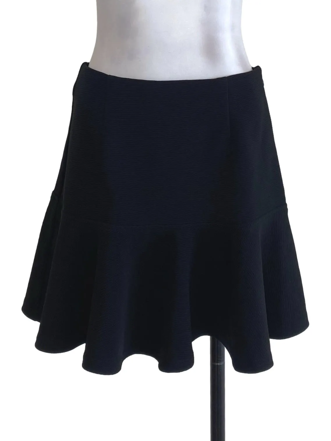 Black Textured Skirt LB