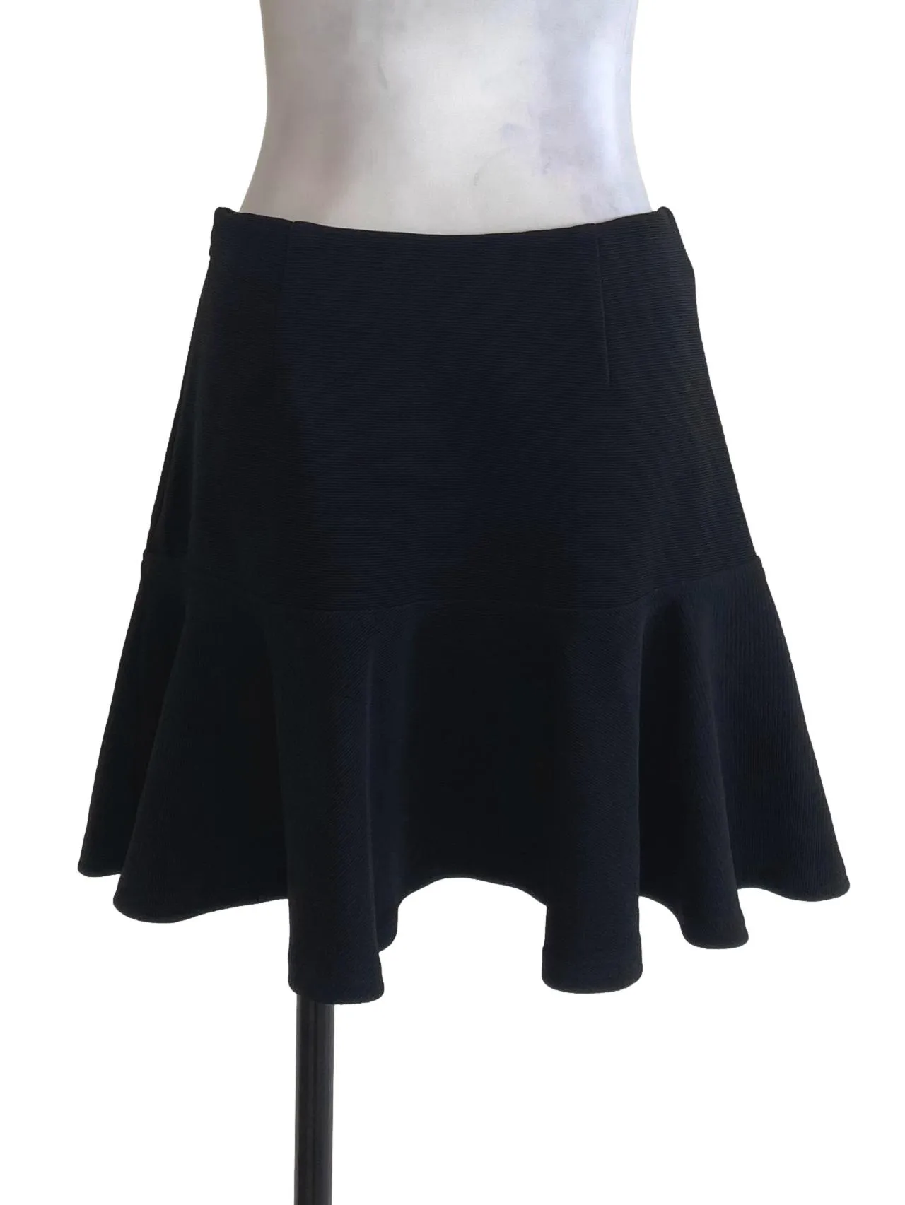 Black Textured Skirt LB