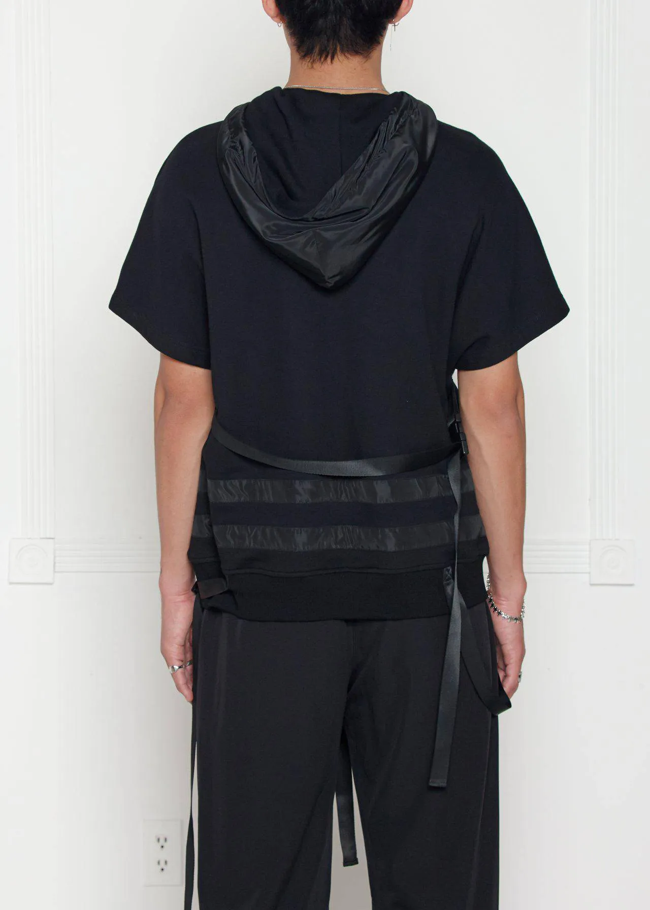 Blank State Men's Short Sleeve Hoodie  Black