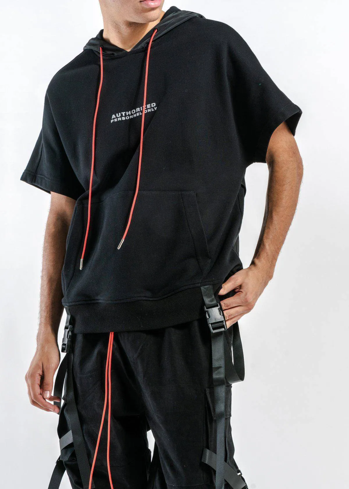 Blank State Men's Short Sleeve Hoodie  Black