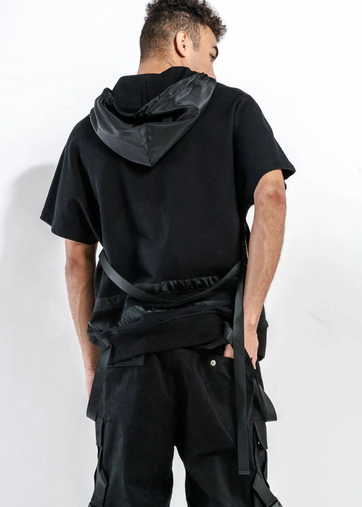 Blank State Men's Short Sleeve Hoodie  Black