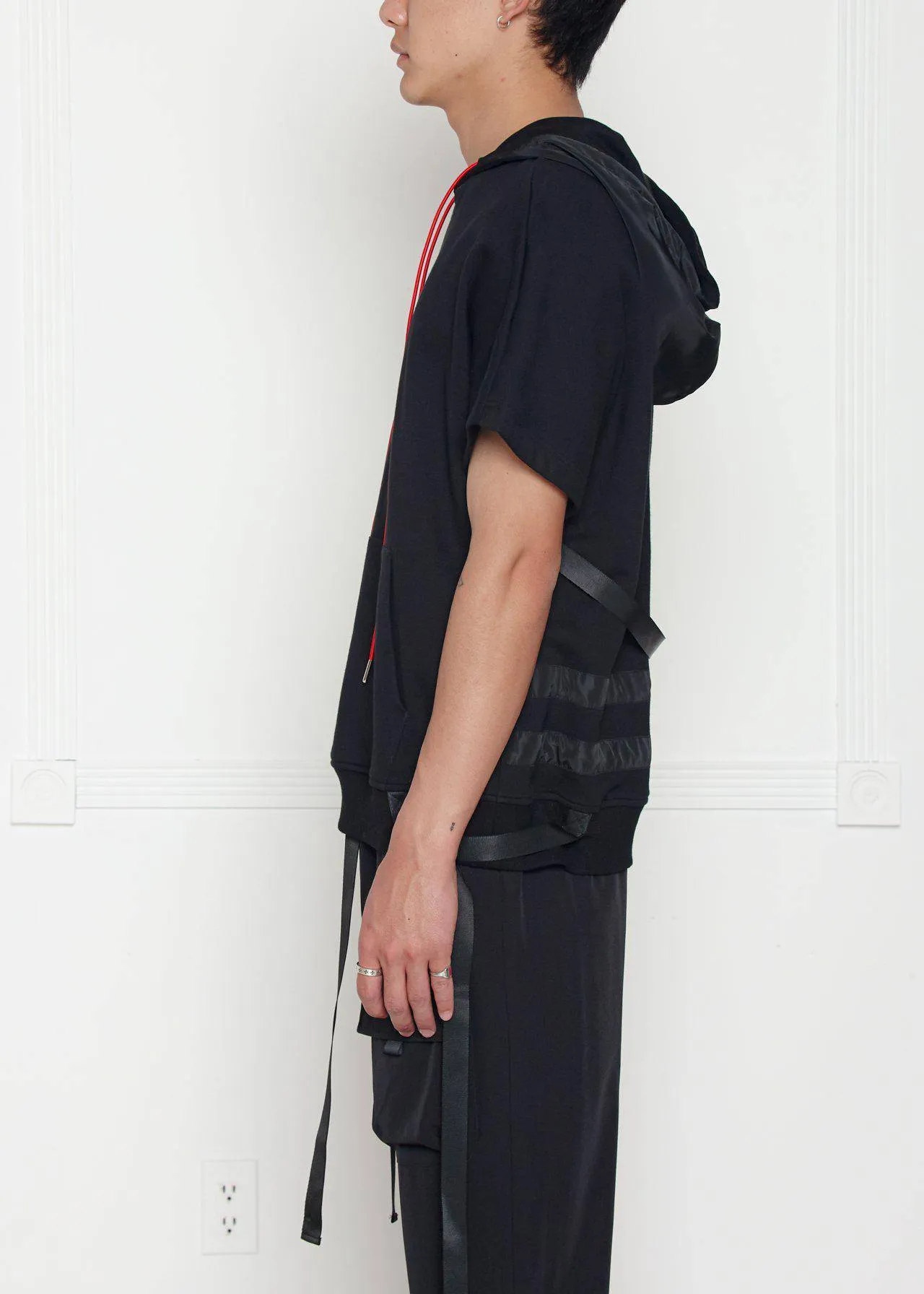 Blank State Men's Short Sleeve Hoodie  Black