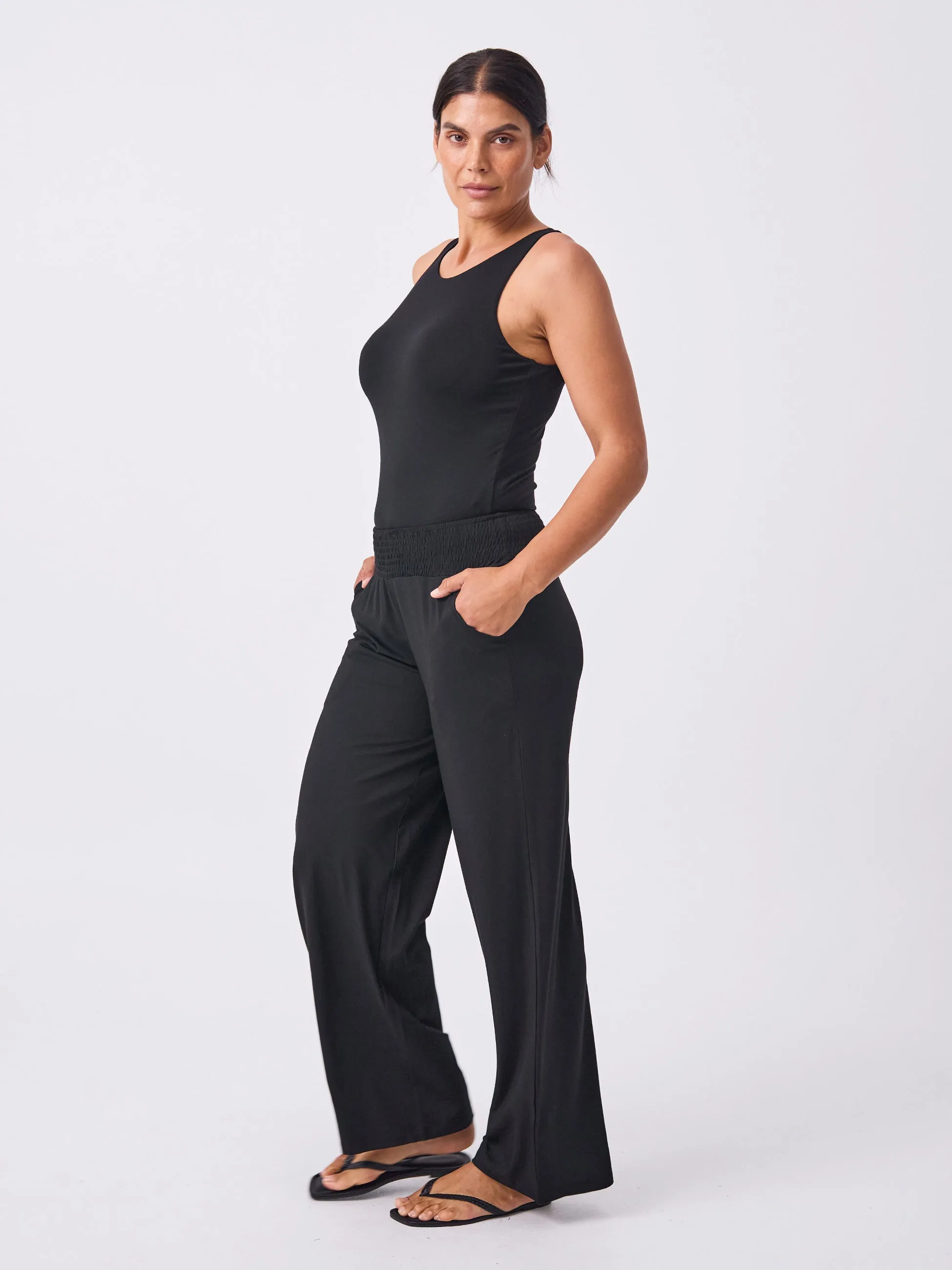 Bliss Wide Leg Pant - Black