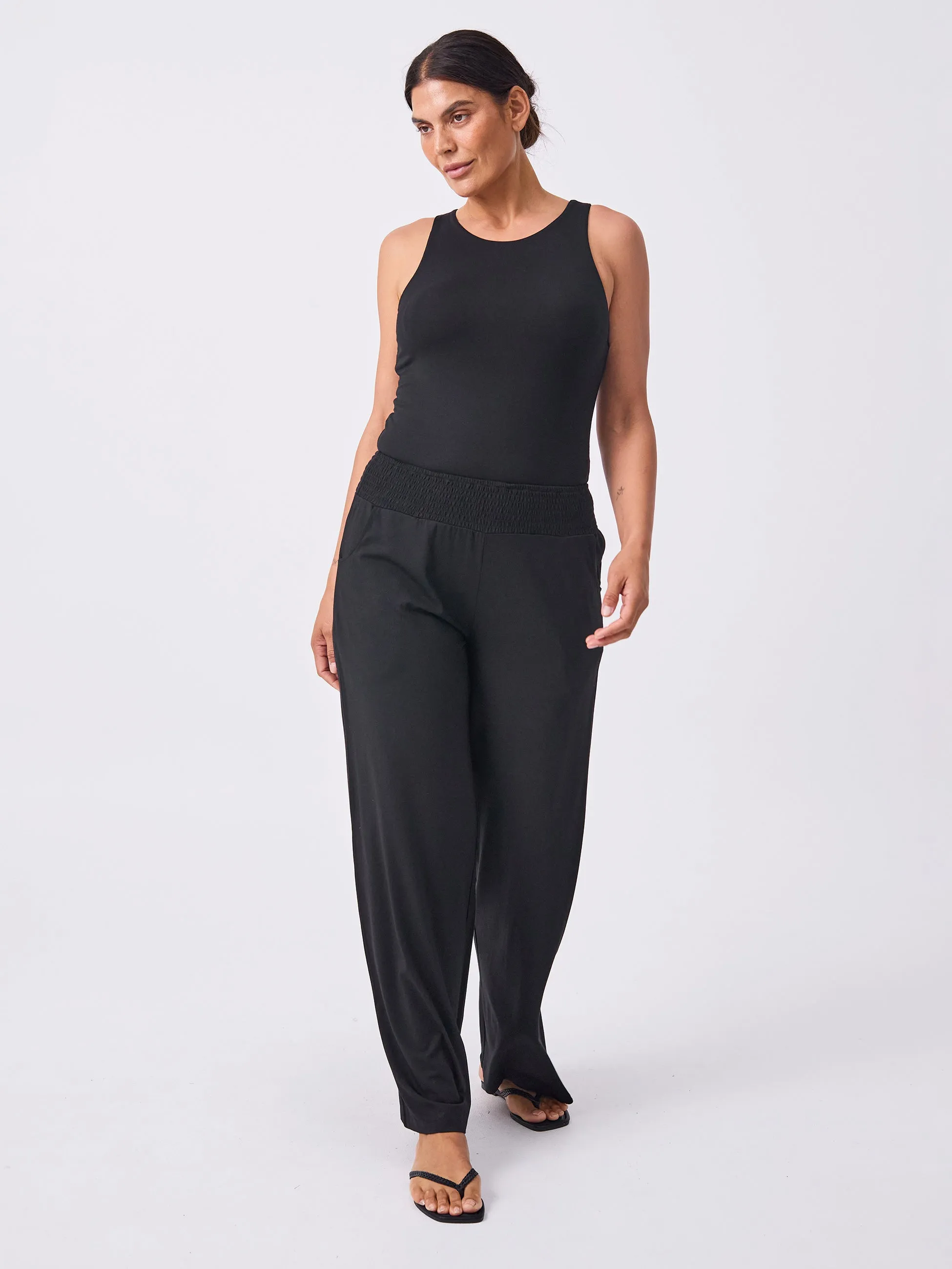 Bliss Wide Leg Pant - Black