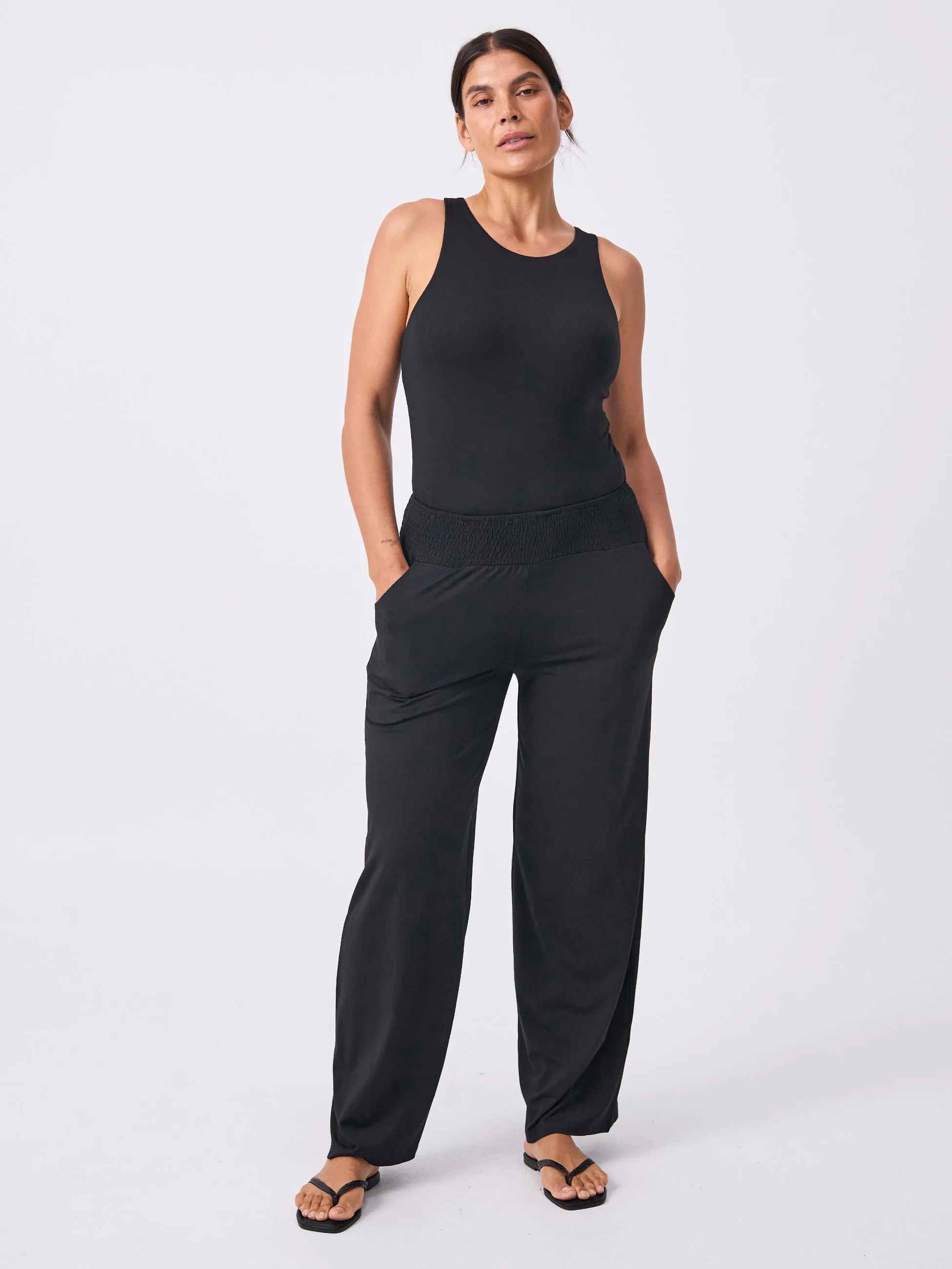 Bliss Wide Leg Pant - Black