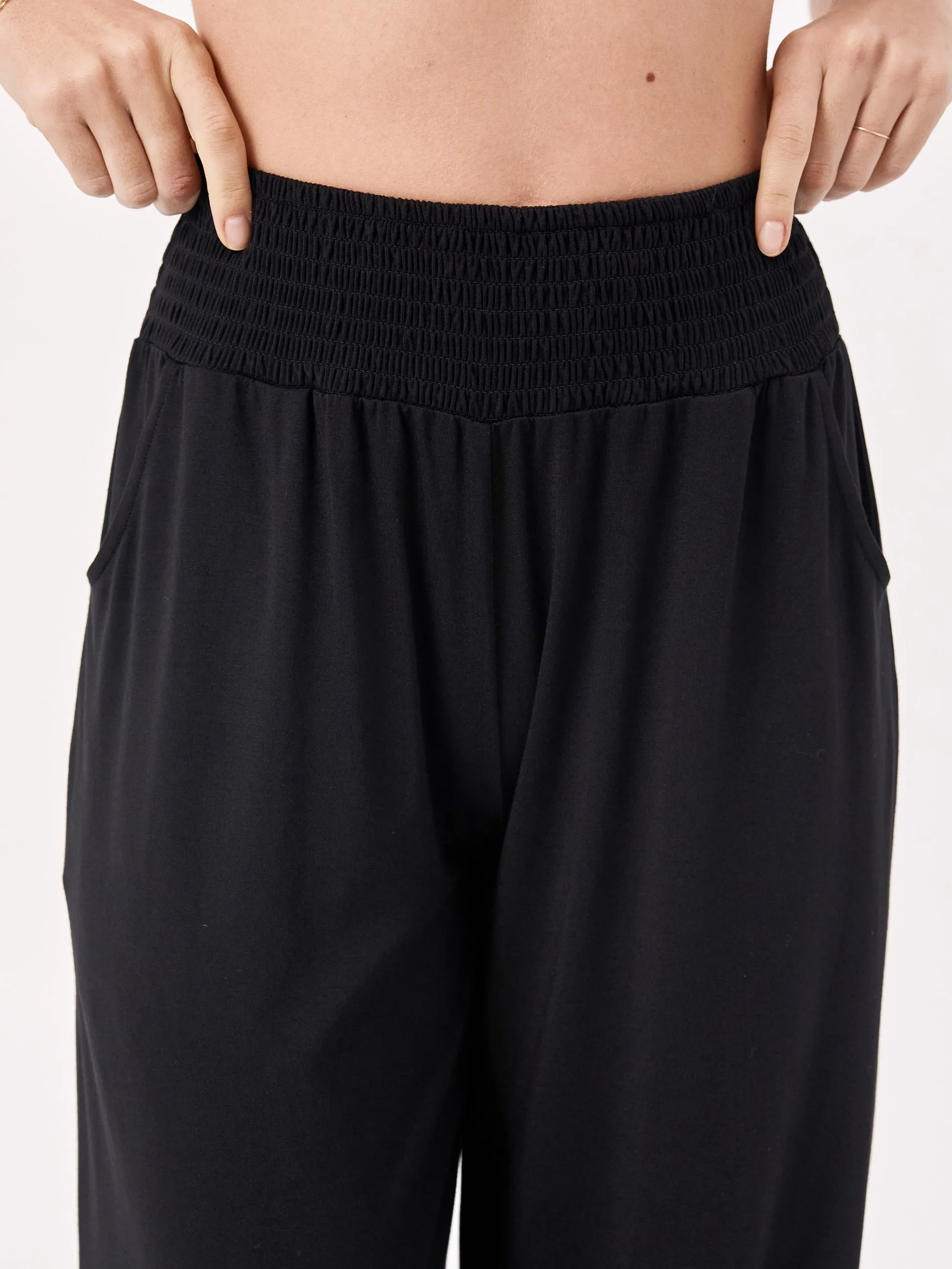 Bliss Wide Leg Pant - Black