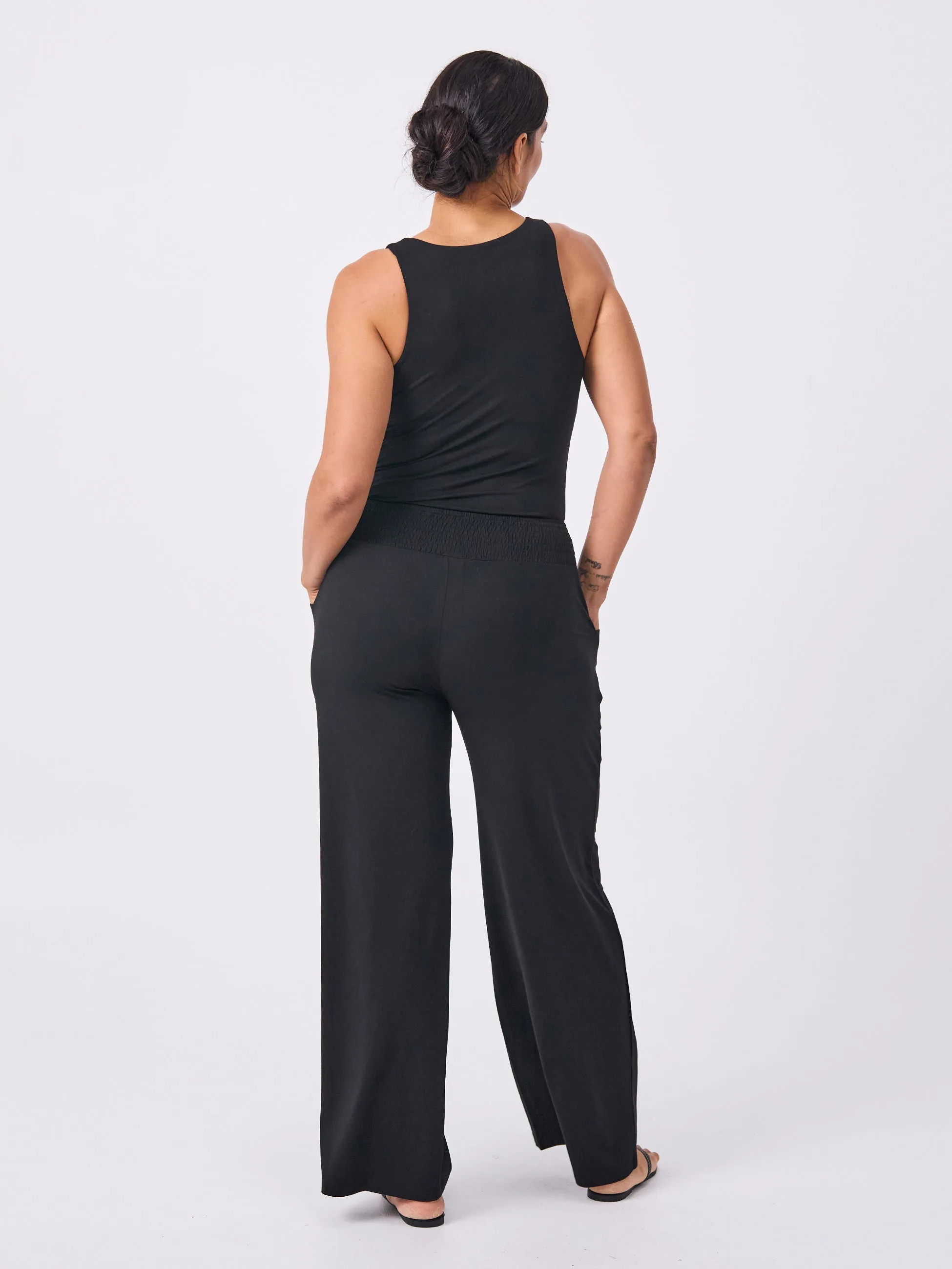 Bliss Wide Leg Pant - Black
