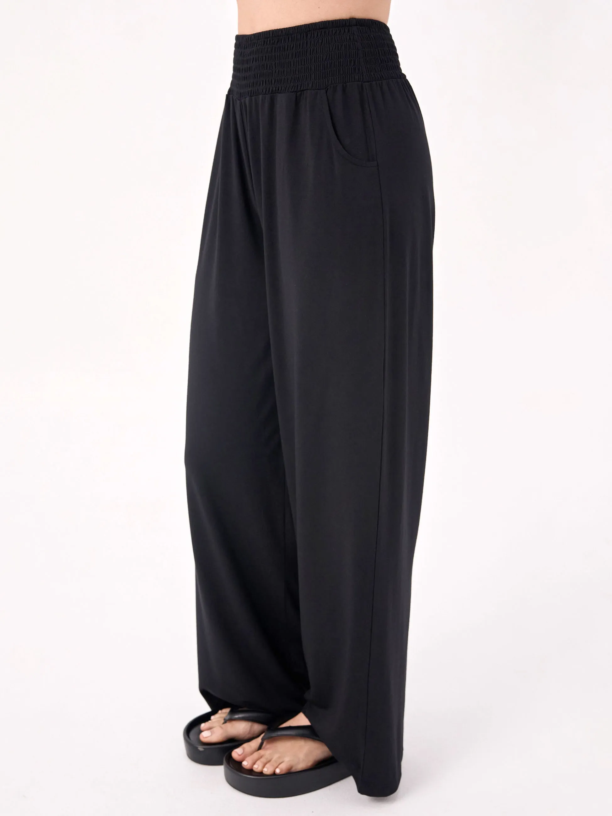 Bliss Wide Leg Pant - Black