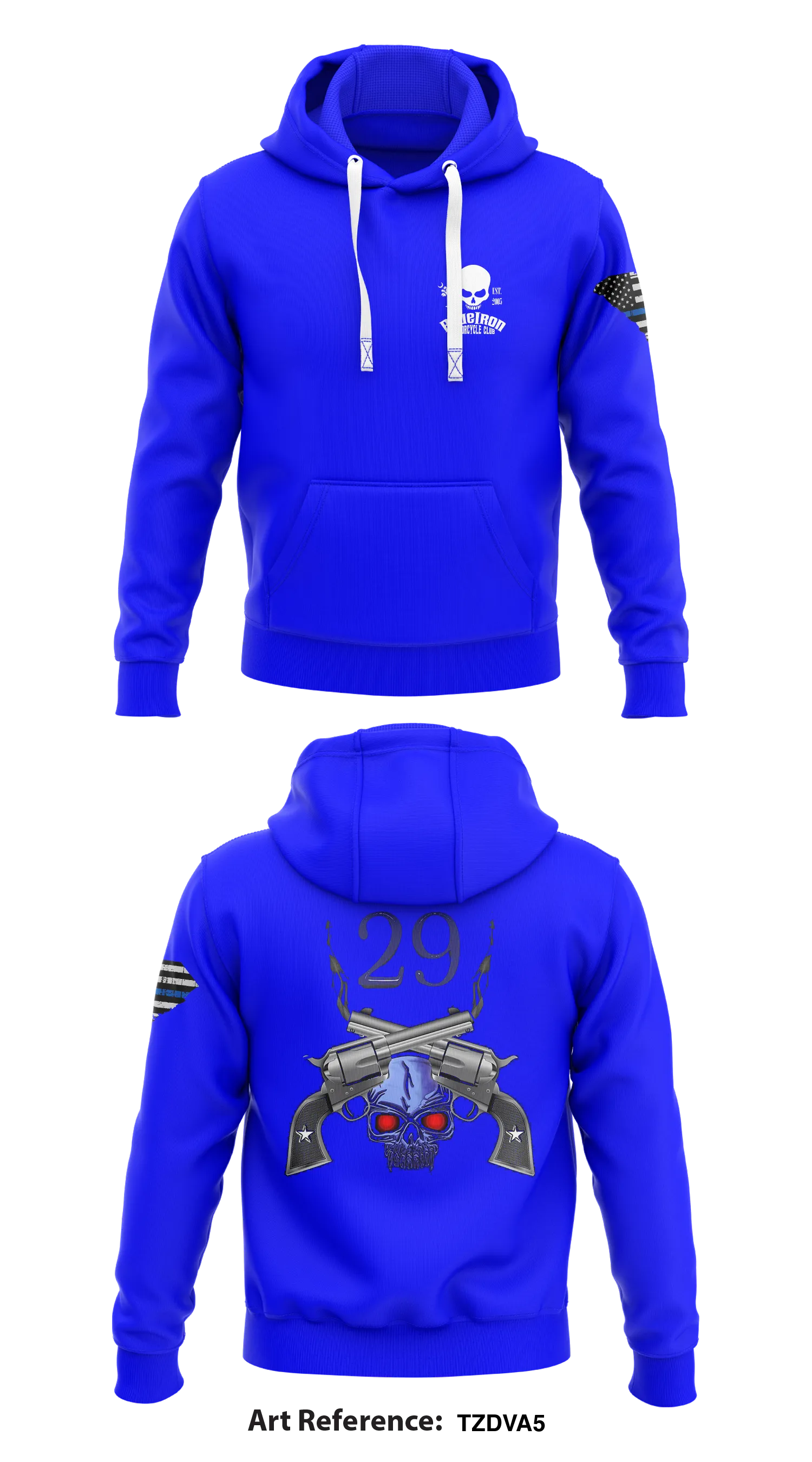 Blue Iron LE/MC South Carolina Original Store 1  Core Men's Hooded Performance Sweatshirt - TzDVA5