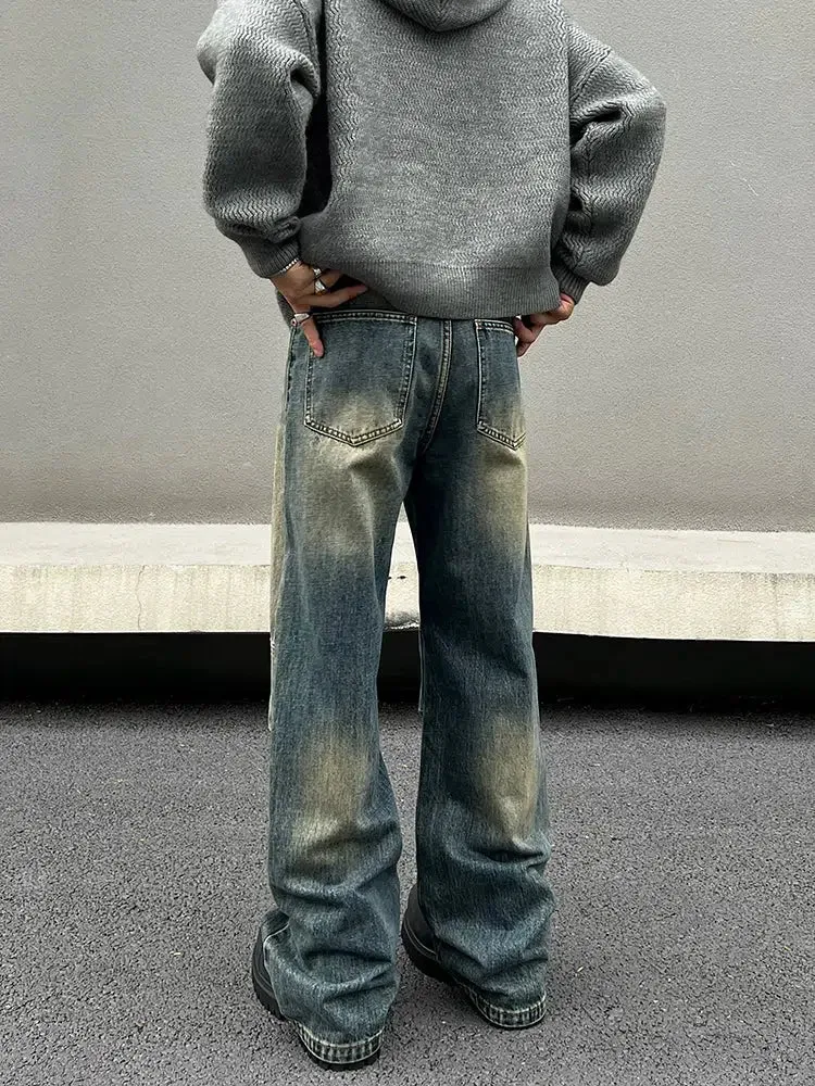 Blue Wide-Leg Jeans