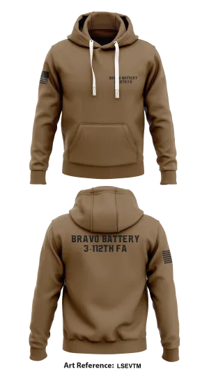 Bravo Battery 3-112th FA Store 1  Core Men's Hooded Performance Sweatshirt - LsEVTm