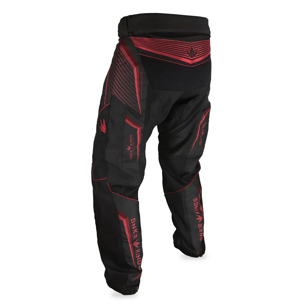 Bunkerkings V2 Supreme Pants - Schwarz, Rot