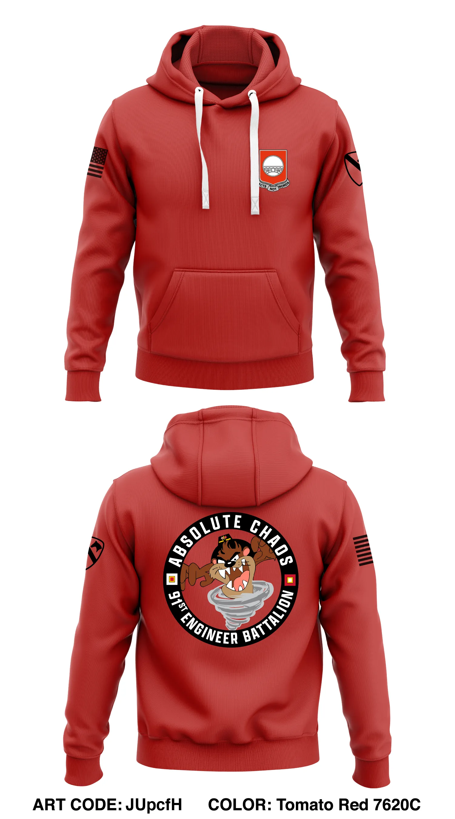 C Co, 91st BEB, 1ABCT, 1CD Store 1  Core Men's Hooded Performance Sweatshirt - JUpcfH