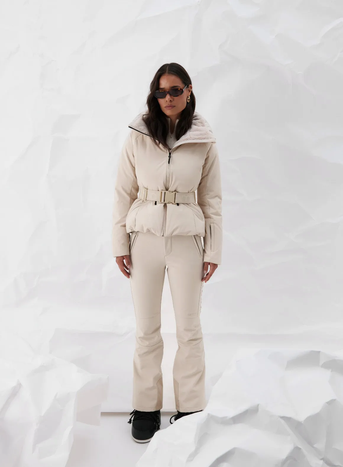 Café Au Lait Stretch Thermo Pants